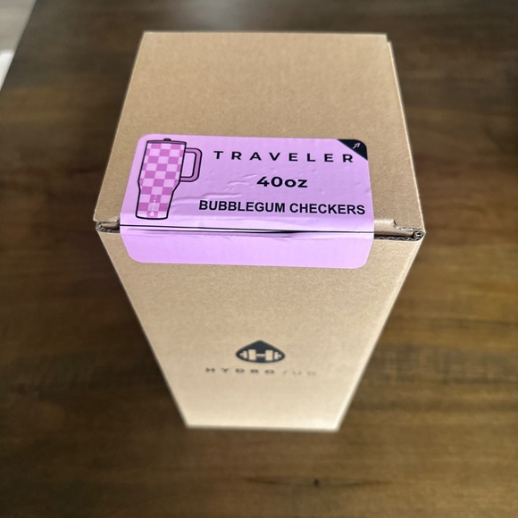 HydroJug Bubblegum Checkered 40oz Traveler Tumbler Limited Edition NEW - Picture 6 of 6